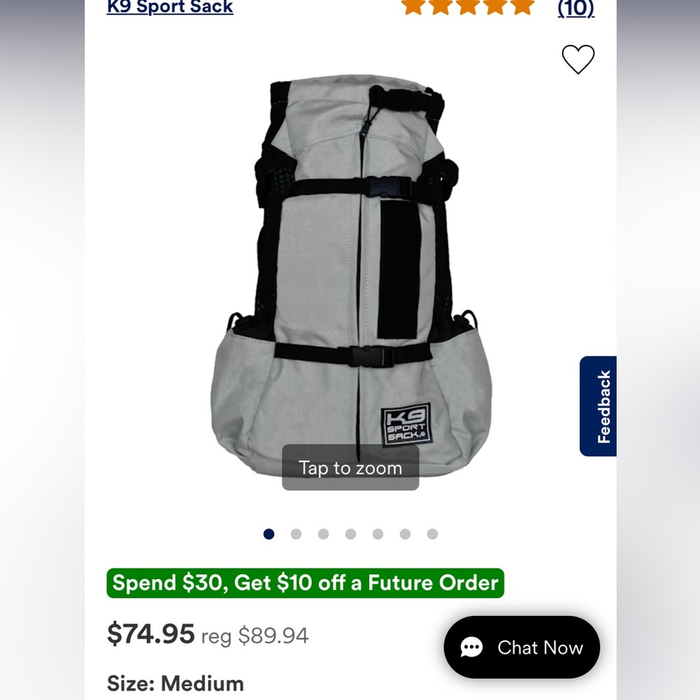 Sold🖤K9 sport sack